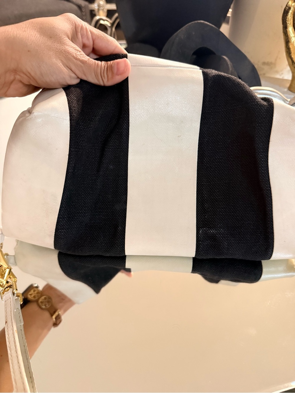 Burberry prorsum Black & White Fold-Over Crossbody Bag - Picture 12 of 12